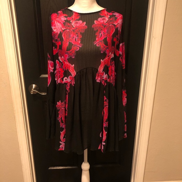 Free People Petal Combo Symphony Slip Tunic Dress - Picture 2 of 8